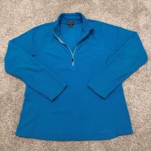 Eddie Bauer Quarter-Zip Fleece |‎ Blue | Large